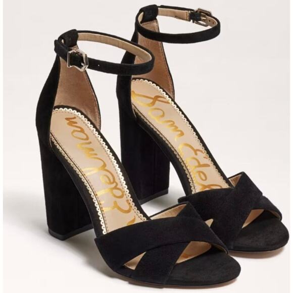 Sam Edelman Yancy Block Heel Ankle Strap Sandal (Women) Size 9 - Picture 2 of 3